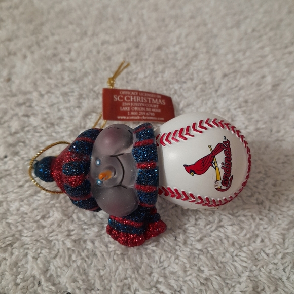 St Louis Cardinals snowman ornament 1" - Picture 6 of 6
